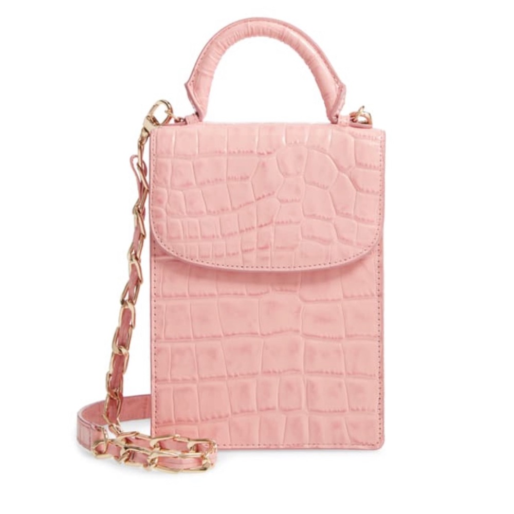 Rachel Parcell Mini top handle leather bag